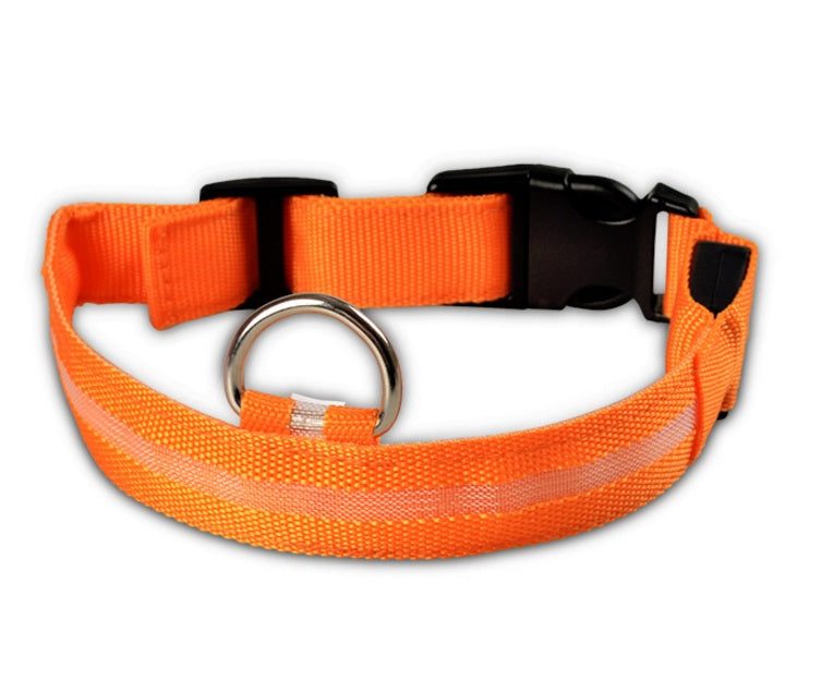 Plus LED collar for dog, battery or USB rechargeable