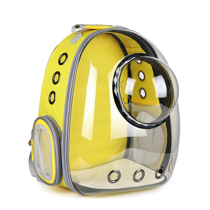 Panoramic Space Capsule Cat Transparent Backpack