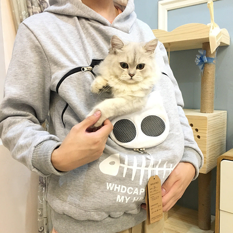 Cat hoodie and bag