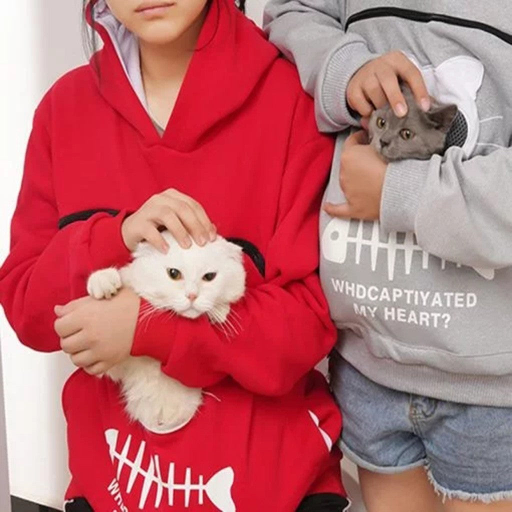 Cat hoodie and bag