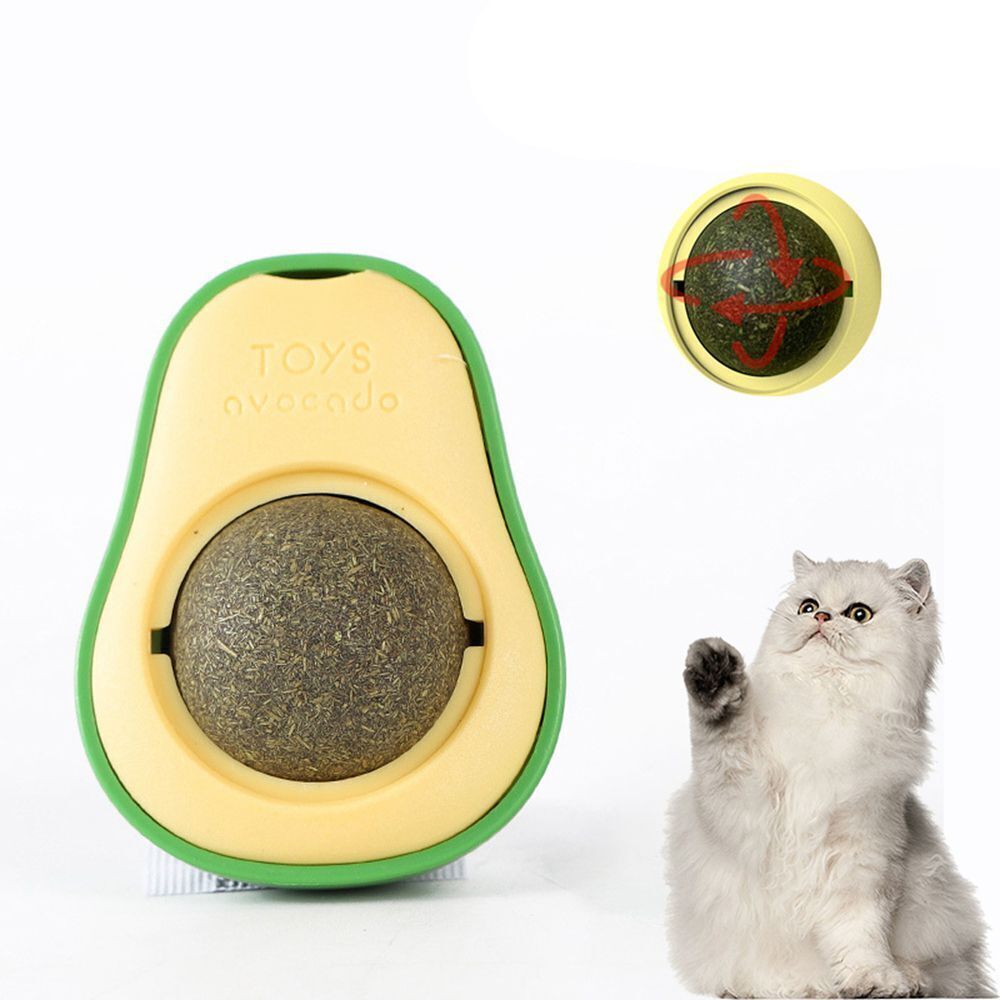 Brighten up playtime with our avocado-shaped catnip wall toys.