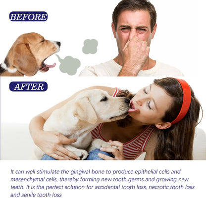 Oral cleaning cream for cats and dogs, removes odors and stains