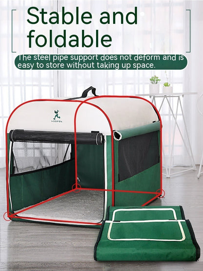 Portable kennel for indoor and outdoor areas