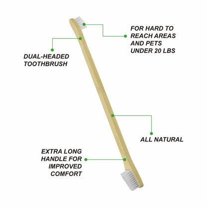 Double Sided Bamboo Pet Toothbrush