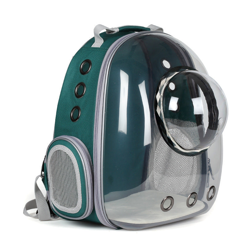 Panoramic Space Capsule Cat Transparent Backpack