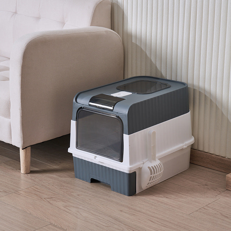 Fully Enclosed UV Sterilization Cat Litter Box