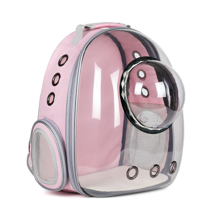 Panoramic Space Capsule Cat Transparent Backpack