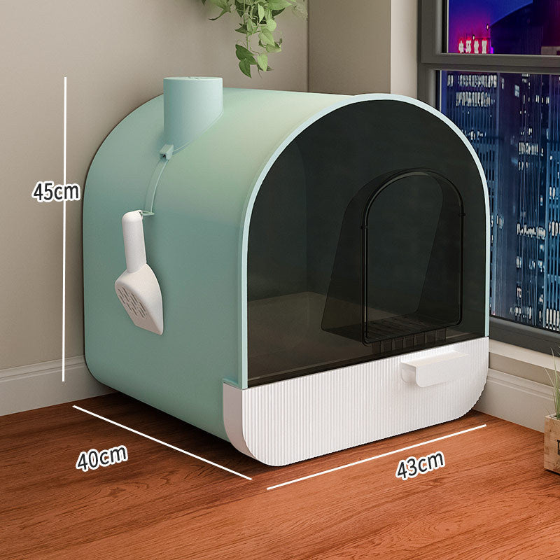 Odor isolation type cat litter box