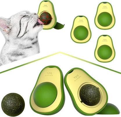 Brighten up playtime with our avocado-shaped catnip wall toys.