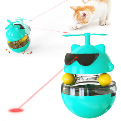 Cat Toy Laser: Electric Infrared Ray Funny Turntable Tumbler