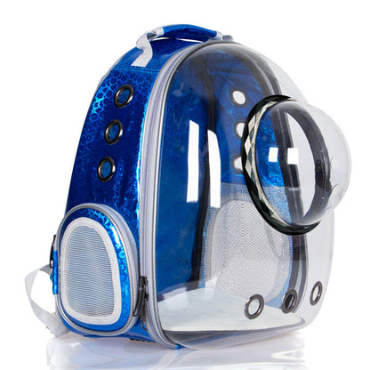 Panoramic Space Capsule Cat Transparent Backpack