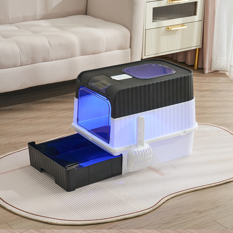 Fully Enclosed UV Sterilization Cat Litter Box