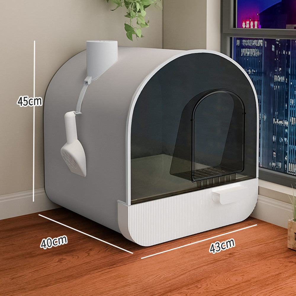 Odor isolation type cat litter box